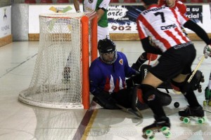 Aturada de Turon a la pista de l'Alcobendas (Foto: Javier Perero)