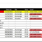 Partits Cap de Setmana